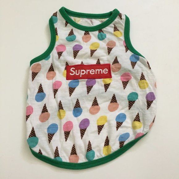 Unbranded Other - Dog Clothes Tank Ice Cream Cone Print Stretch Size X-Large